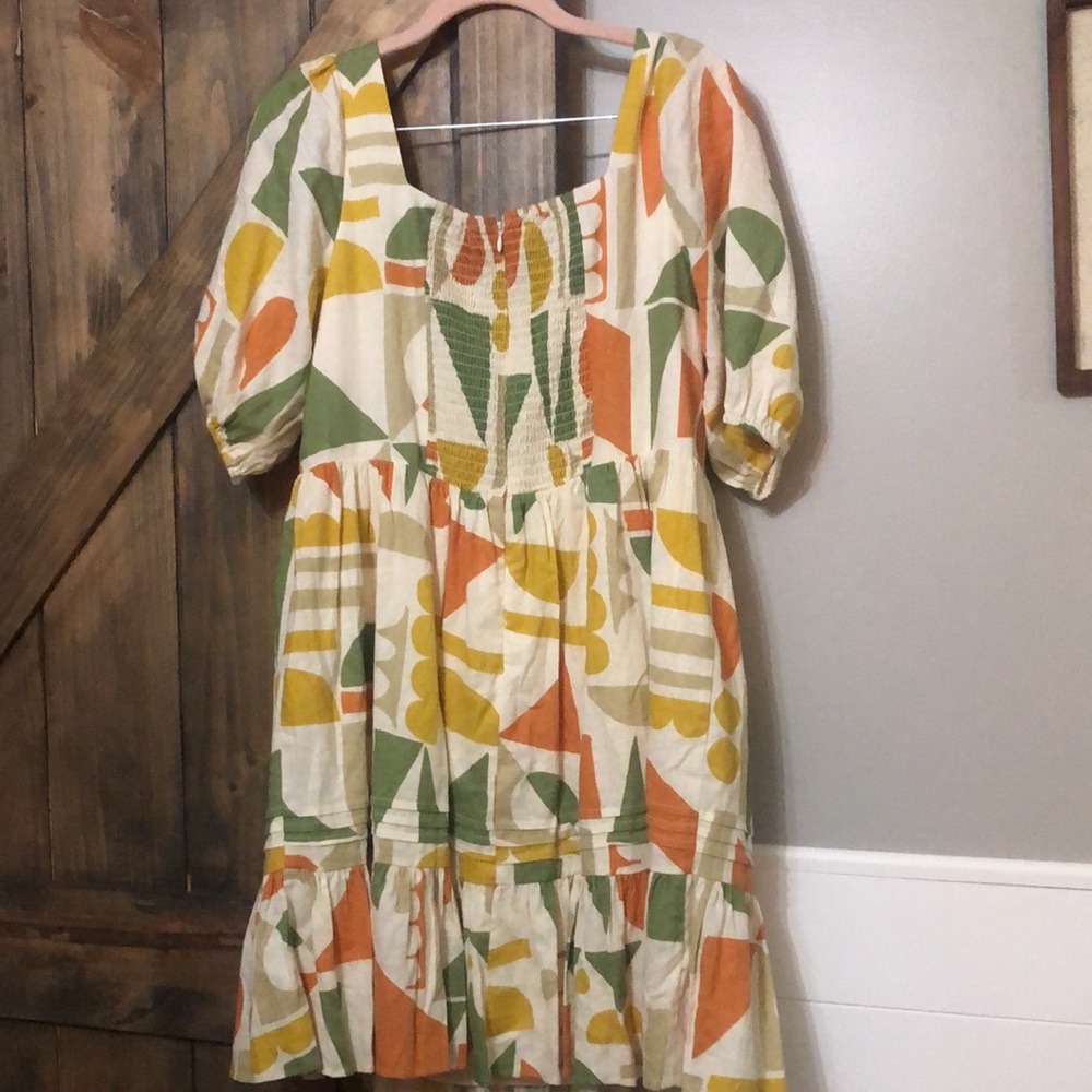 NWT Gianni Bini Tory Linen Dress Size 10 - Picture 5 of 5